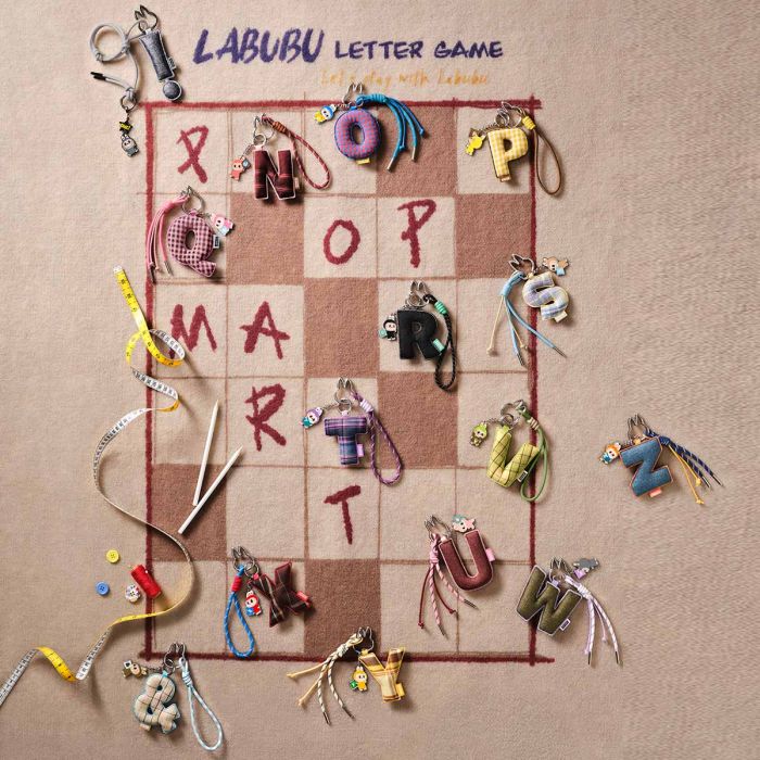Labubu THE MONSTERS pin for love series Letter Pendant Blind Box (N-Z)π