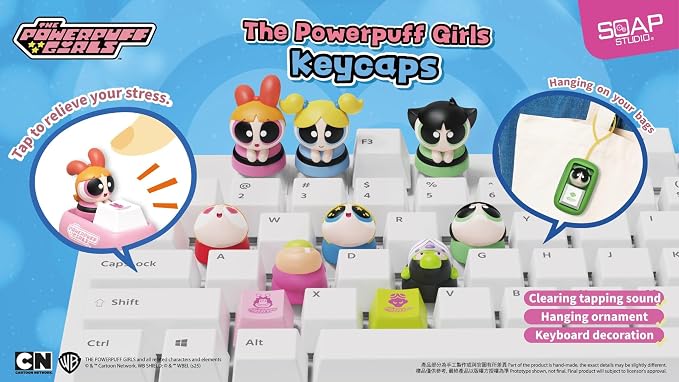Powerpuff Girls Key Cap Blind Box