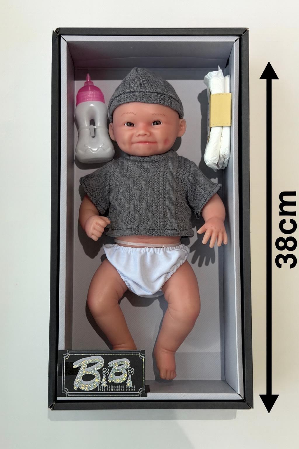 BiBi Baby – Silicone Baby Companion Series (Gray Knit Set) 💙