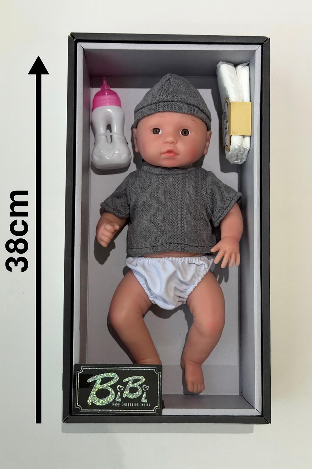 BiBi Baby- Silicone Baby Companion Series (Gray Knit Set) 💙