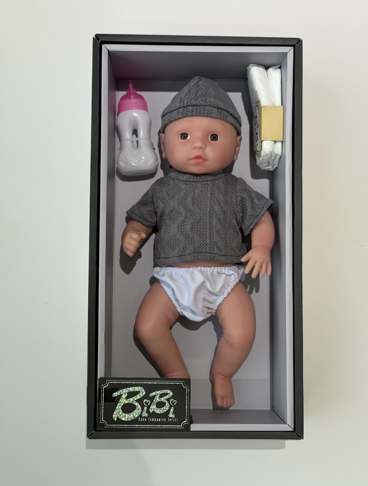 BiBi Baby- Silicone Baby Companion Series (Gray Knit Set) 💙