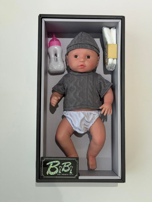 BiBi Baby- Silicone Baby Companion Series (Gray Knit Set) 💙