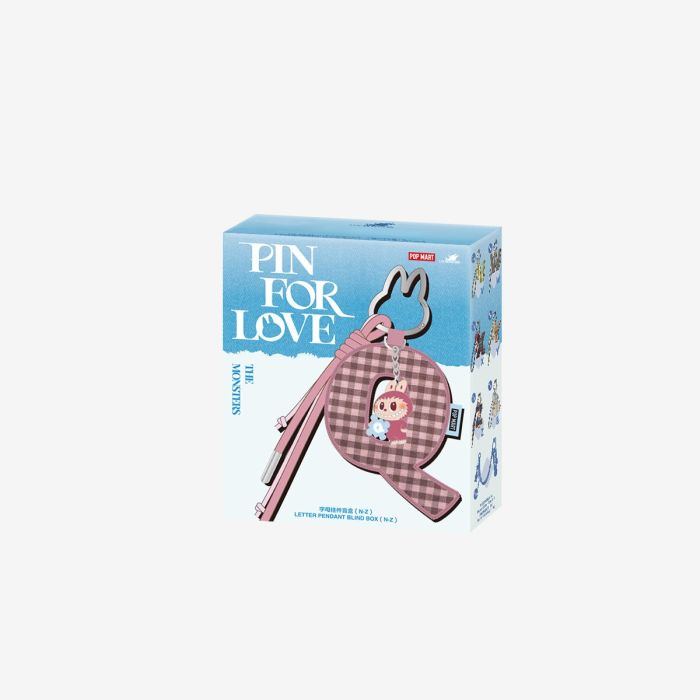 Labubu THE MONSTERS pin for love series Letter Pendant Blind Box (N-Z)💌