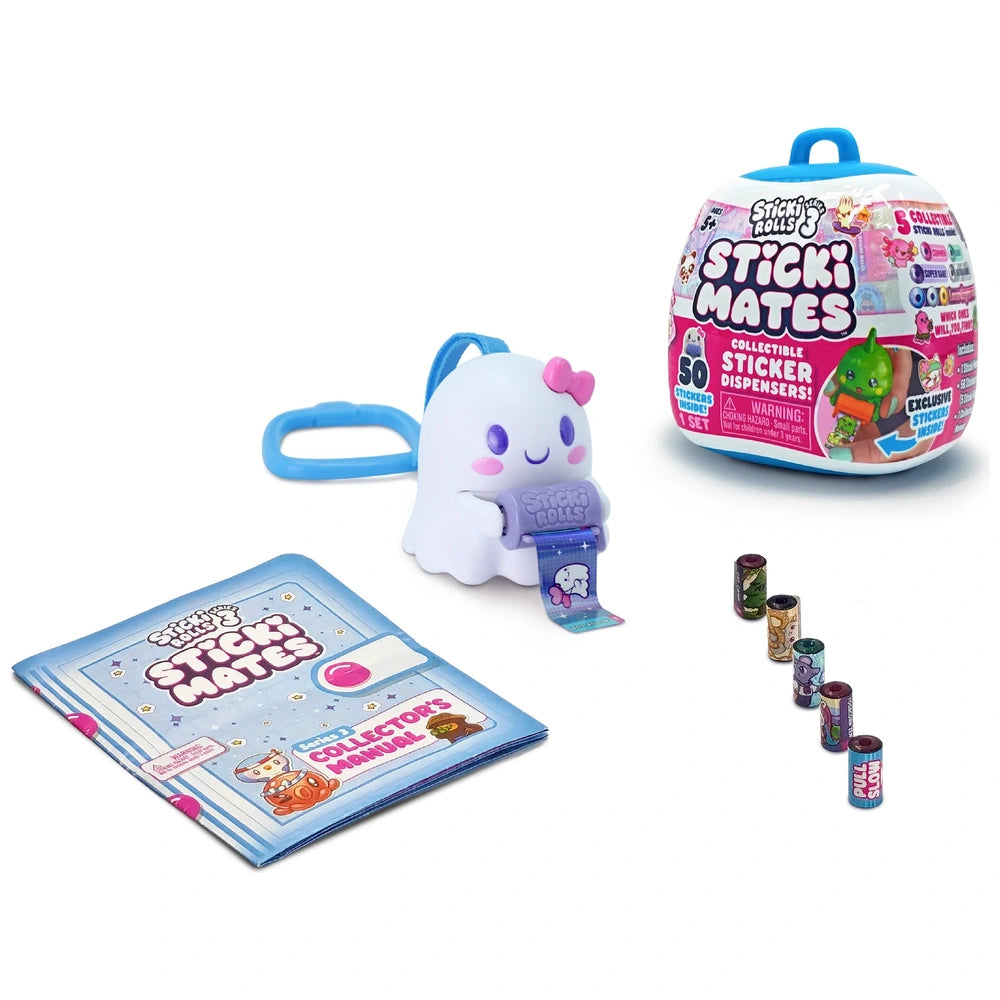 Sticki Rolls- Sticki Mate Collectible Sticker Dispensers Assortment