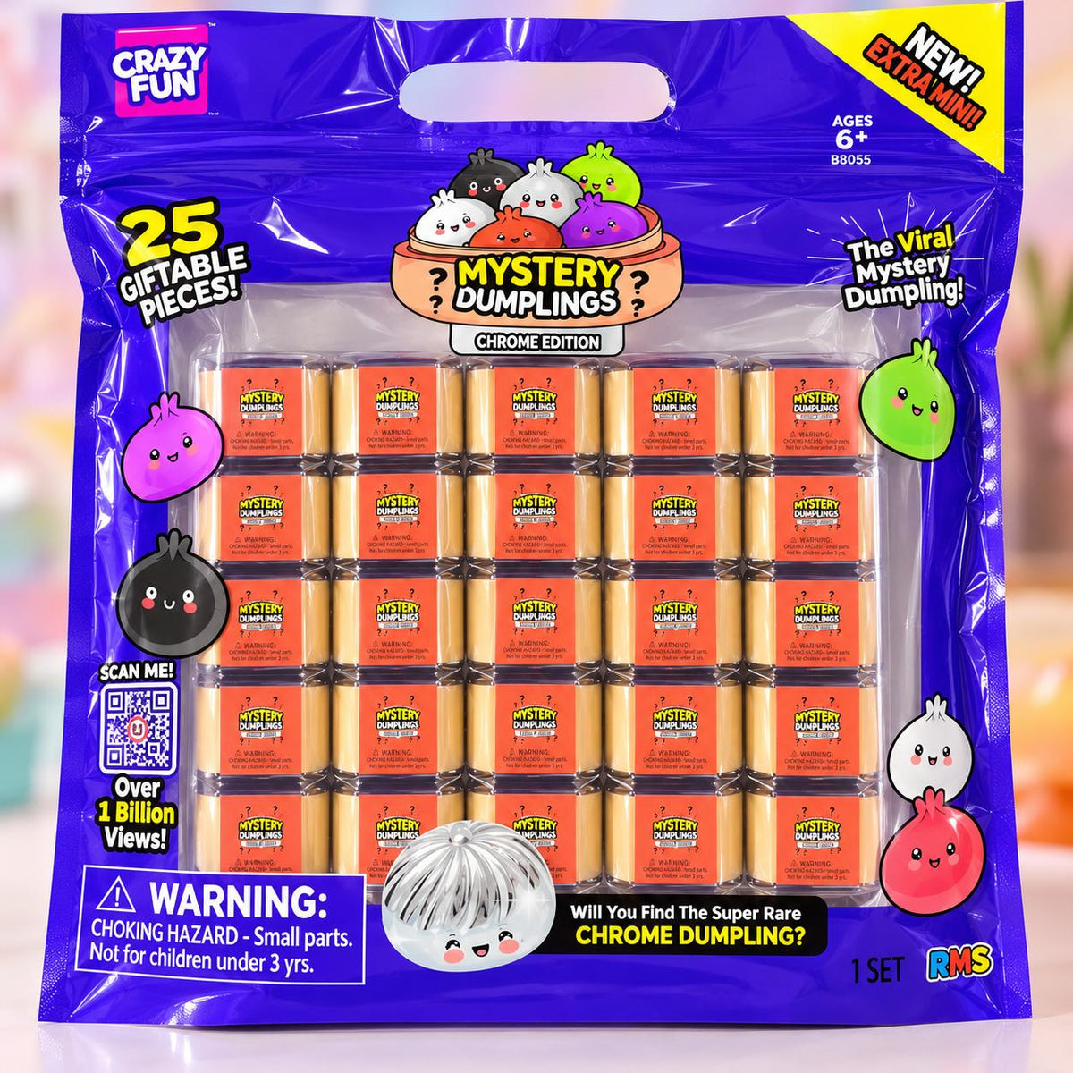 Extra Mini Mystery Dumpling -Chrome Edition set of 25