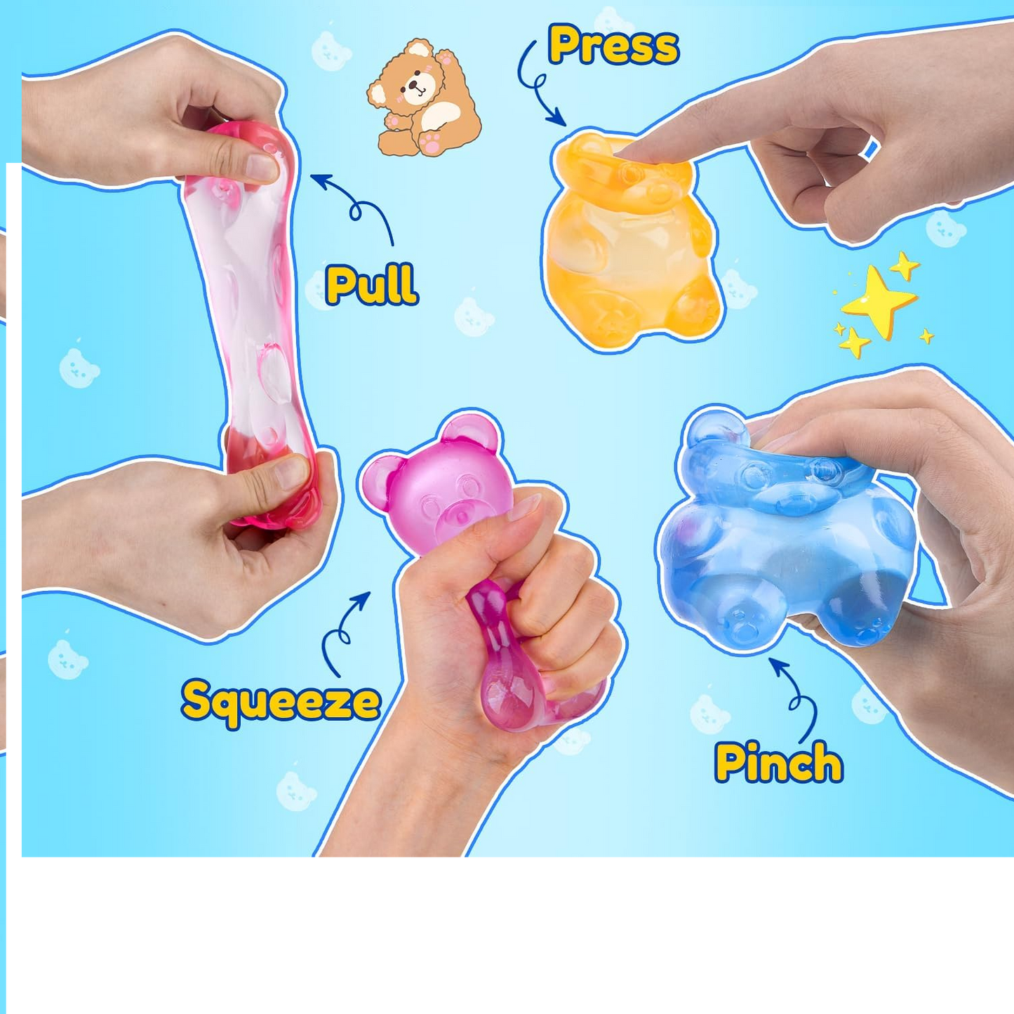 Gummy Bear Squishy - Stress Relief Sensory Toy