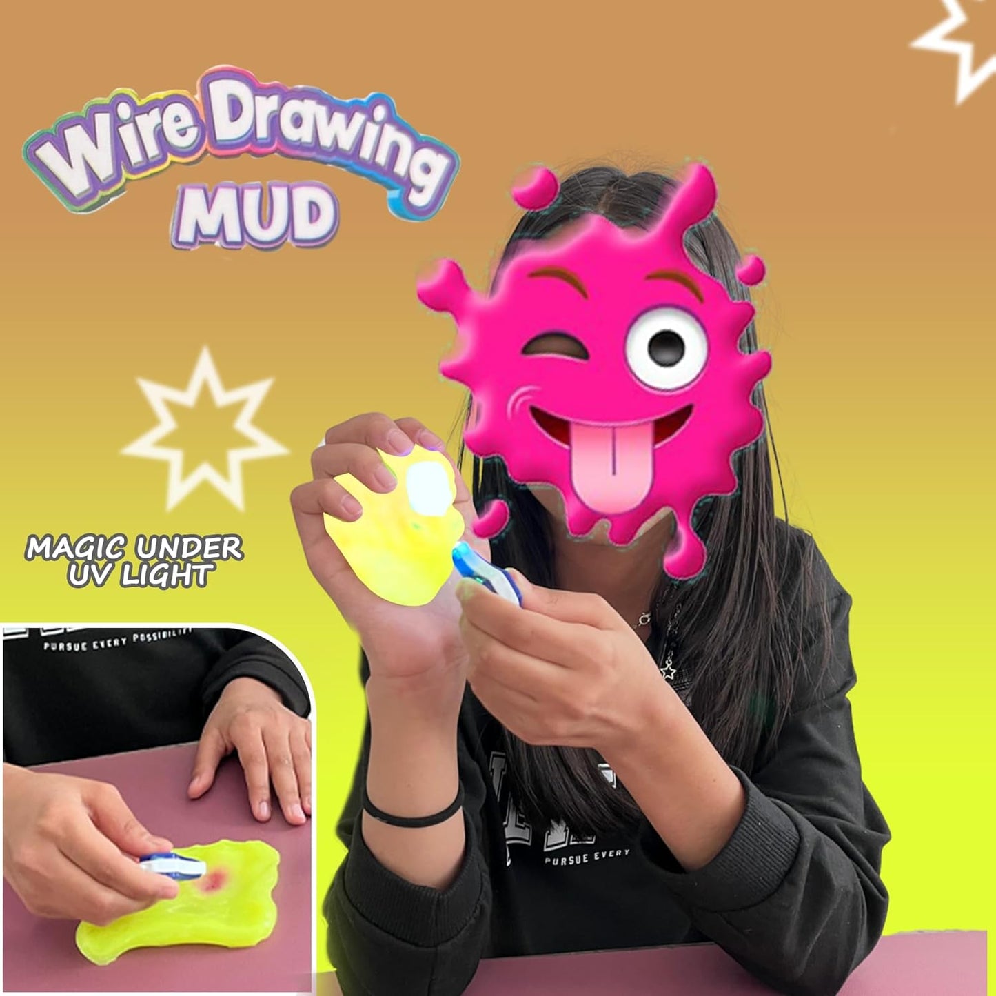 UV Magic Mud- Color Changing Stretchy Sensory Putty With UV Light