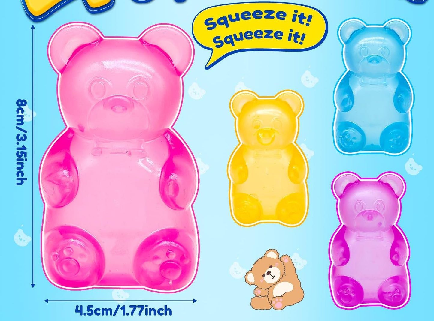 Gummy Bear Squishy - Stress Relief Sensory Toy
