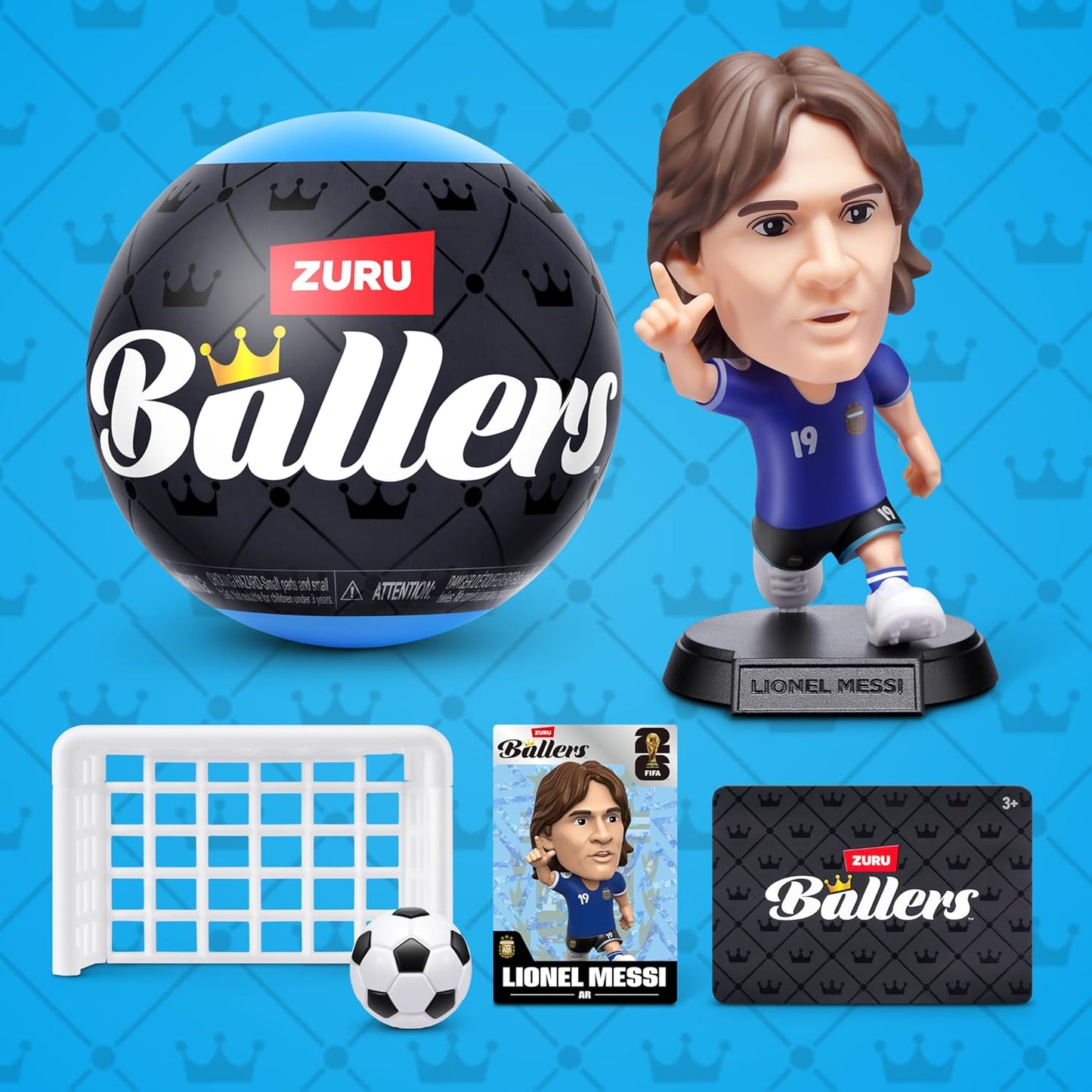 ZURU FIFA World Cup 2026 Ballers Surprise Capsule – Collectible Mini Football Figures (Rare & Ultra Rare Inside!)