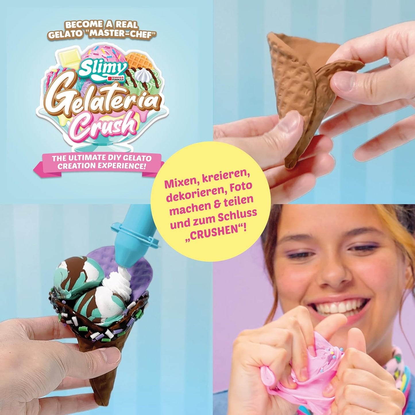 Slimy Gelateria Crush – DIY Ice-Dream-Taco Slime Creation Kit 🌮