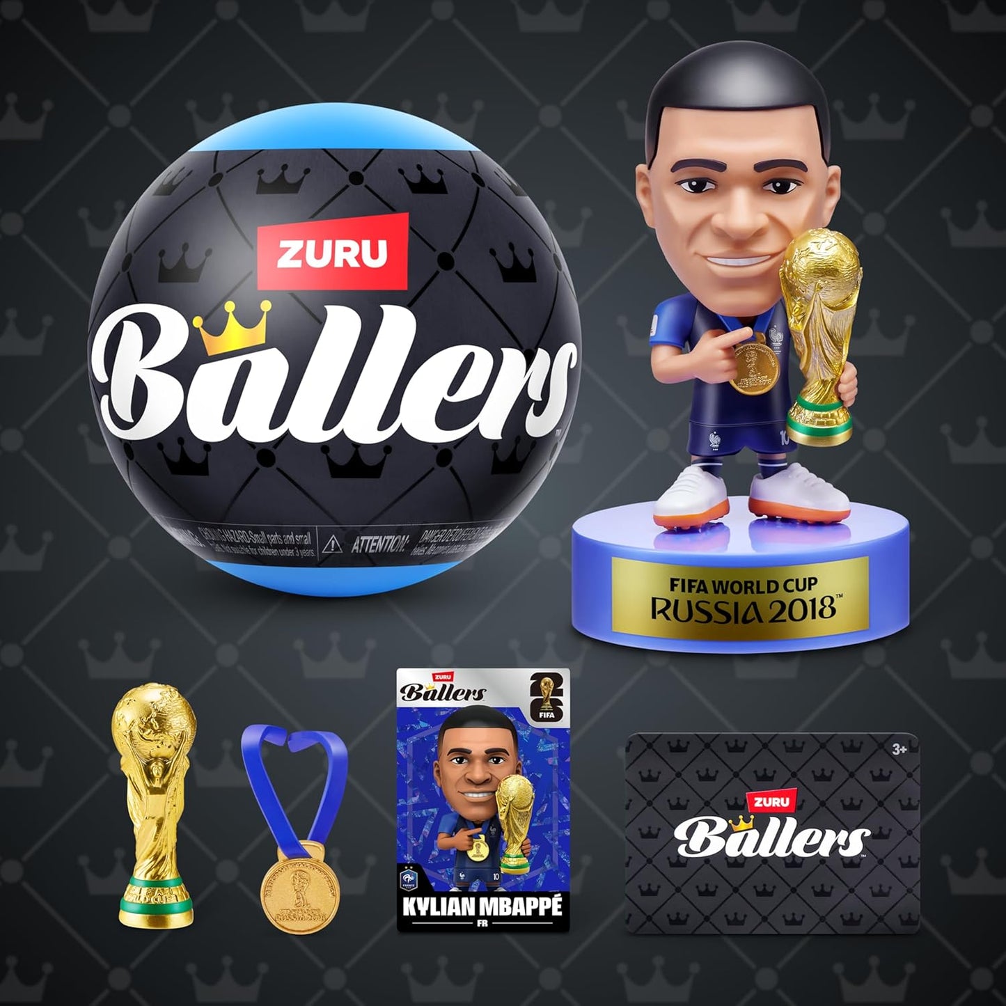 ZURU FIFA World Cup 2026 Ballers Surprise Capsule – Collectible Mini Football Figures (Rare & Ultra Rare Inside!)