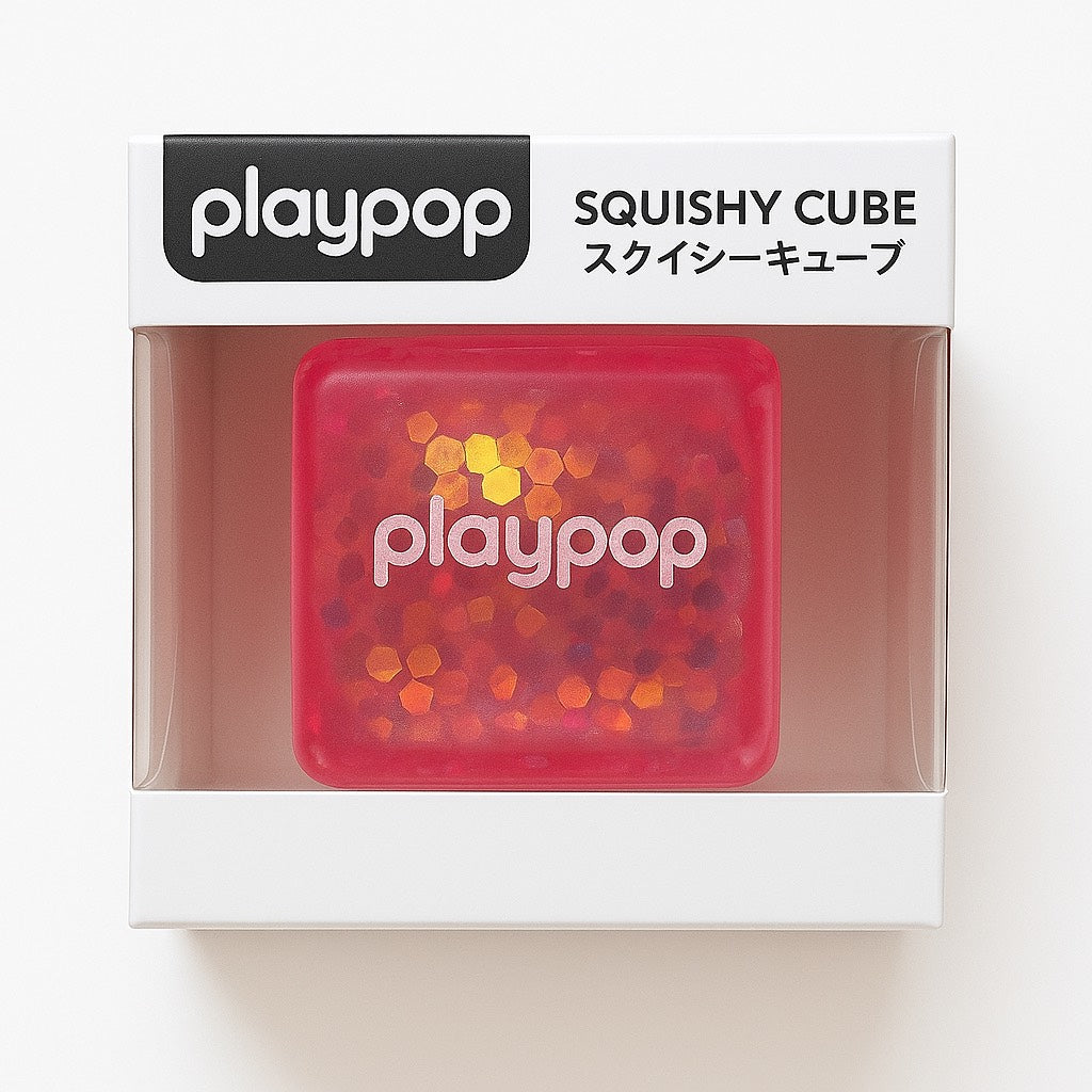 Playpop Squishy Cube –Pink 💗