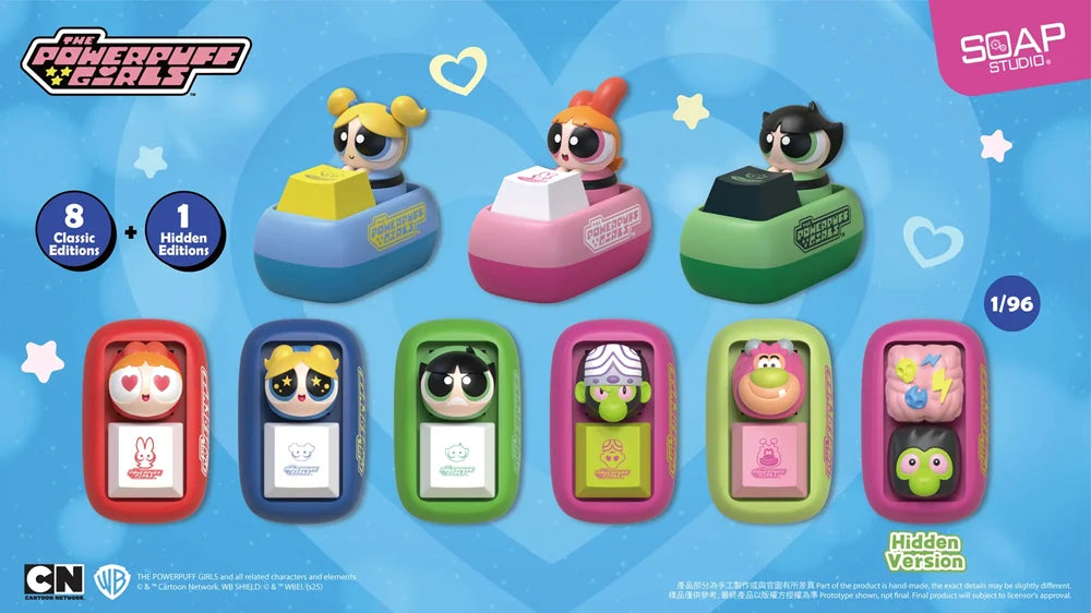 Powerpuff Girls Key Cap Blind Box