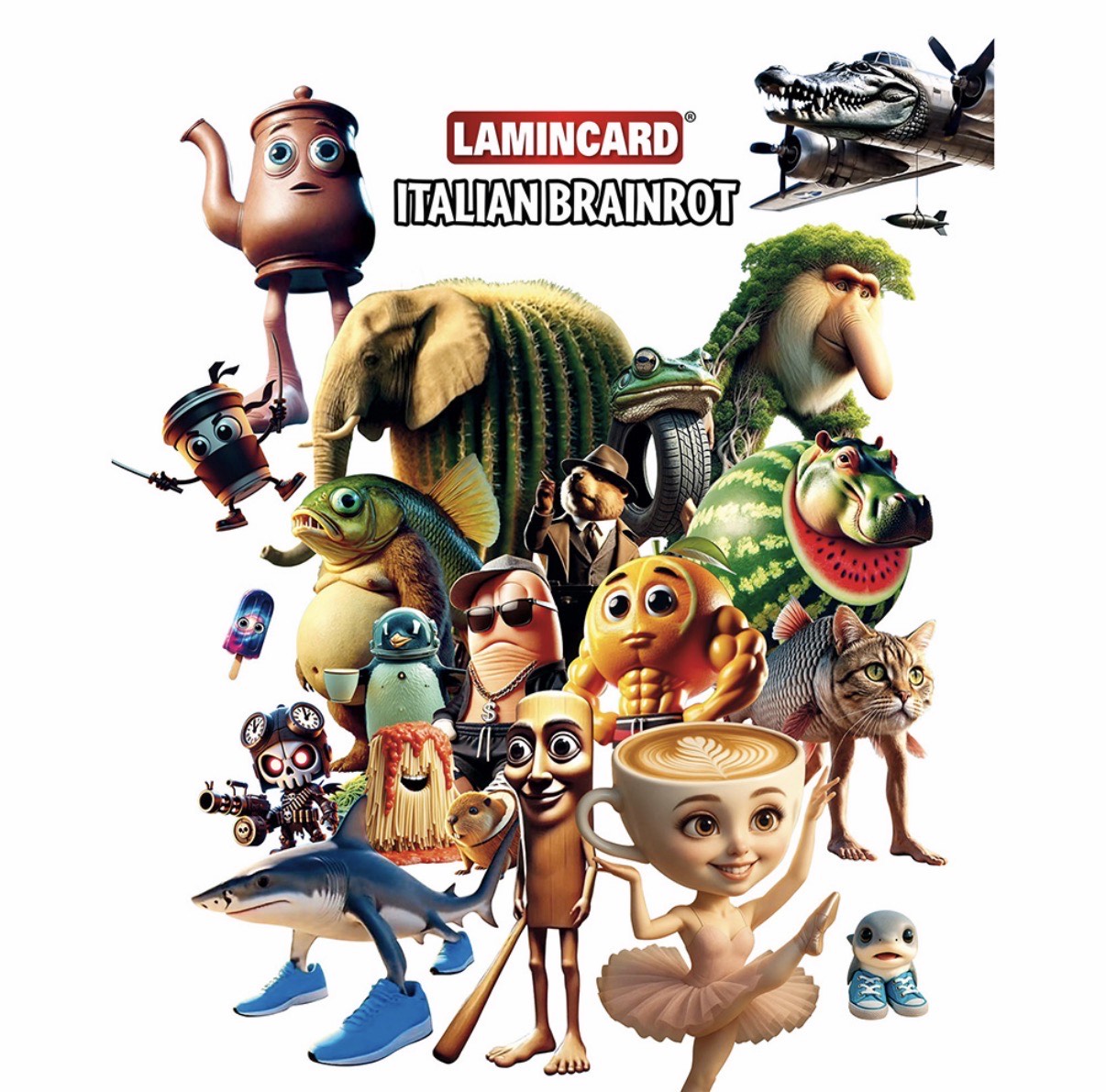 Lamincard Italian Brainrot – Blind Pack (5 Cards)