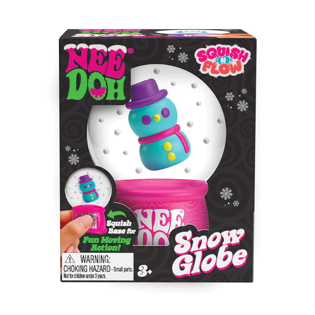 NeeDoh Squish N Flow Snow Globe