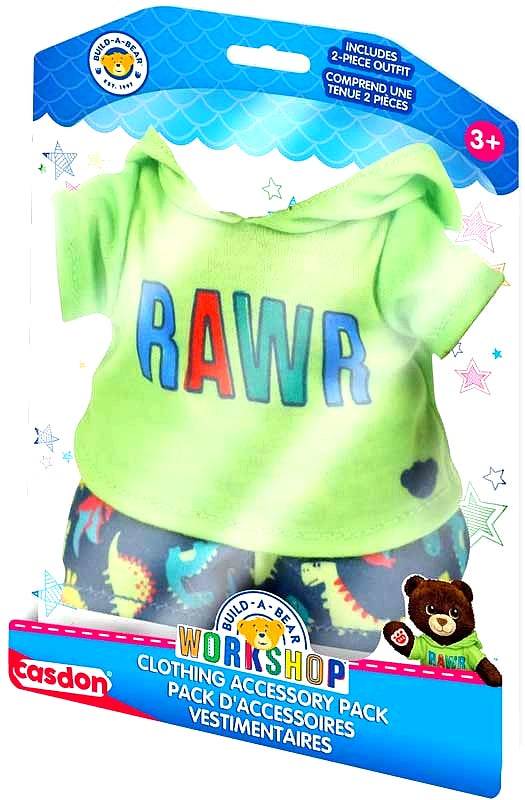 Build-A-Bear clothing pack (Green RAWR)  🦖