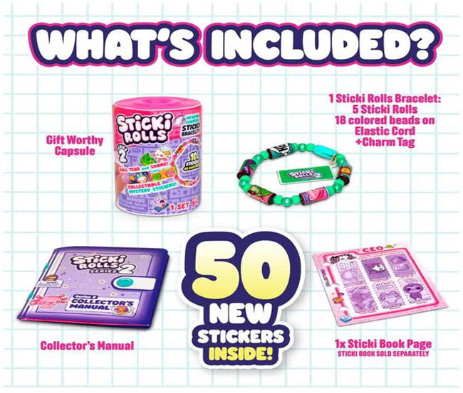 Sticki Rolls Sticker Blind Capsule Bracelet