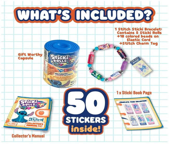 Sticki Rolls- Disney Stitch Sticki Band Capsule